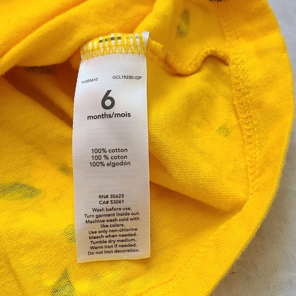 Carters Floral Kids Tops Girl 6 Months - Yellow and Colorful Flower Blouses - Picture 11 of 11